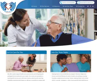 HHcarelimited.com(Healing Hands) Screenshot