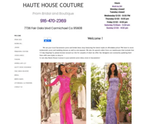 HHcouture.com(HAUTE HOUSE COUTURE) Screenshot