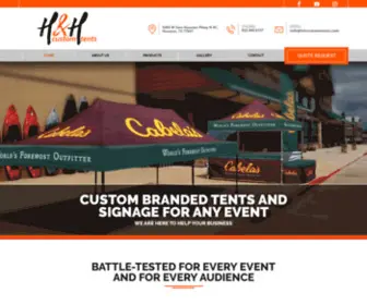 HHcustomtents.com(H&H Custom Tents) Screenshot