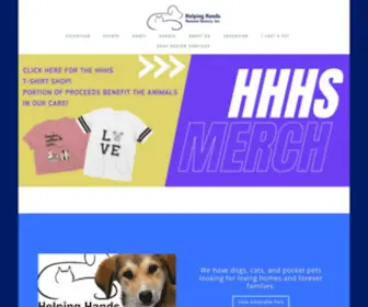 HHHstopeka.org(Helping Hands Humane Society) Screenshot