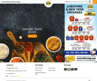 HHirving.com(Hyderabad House Irving) Screenshot