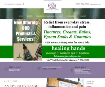 HHmassageandspa.com(Healing Hands Massage & Spa) Screenshot