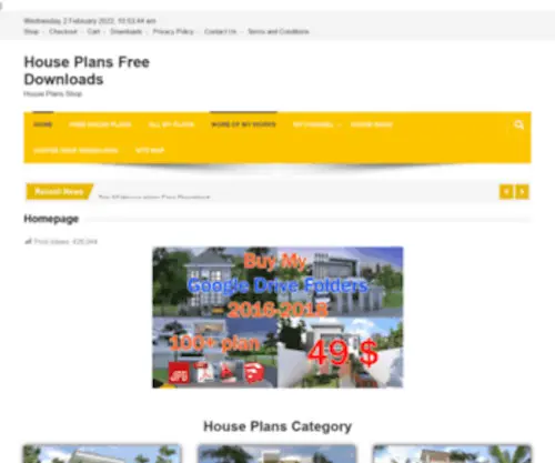 HHouseplans.com(House Plans Free Downloads) Screenshot