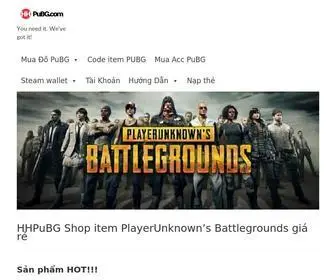 HHpubg.com(HHPuBG Shop item PlayerUnknown's Battlegrounds gia) Screenshot