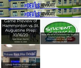 HHsadvocate.com(The student news site of Hammonton High School) Screenshot