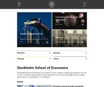 HHS.se(SSE is a top European business school) Screenshot