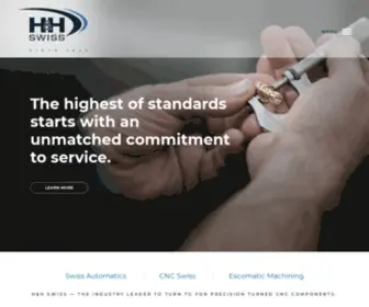 HHswiss.com(Precision Turned Components) Screenshot