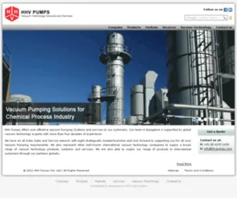 HHvpumps.com(HHV) Screenshot