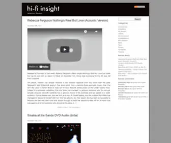 HI-FI-Insight.com(Hi-Fi-Insight News and Reviews) Screenshot