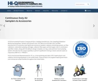 HI-Q.net(HI-Q Environmental Products Company, Inc) Screenshot