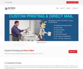 HI-Techprinting.com(Lauderdale Printing and Direct Mail Marketing) Screenshot
