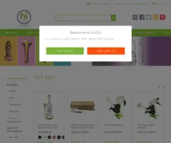 HI420.com(Affordable Glass Bongs) Screenshot