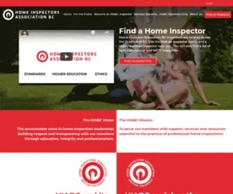 HIABC.ca(Home Inspectors Association BC) Screenshot