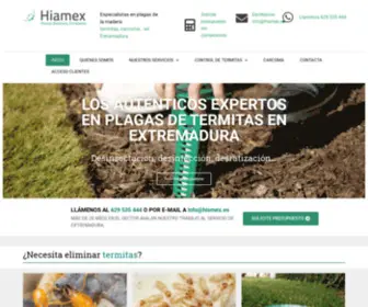 Hiamex.es(Control de Plagas en toda Extremadura) Screenshot