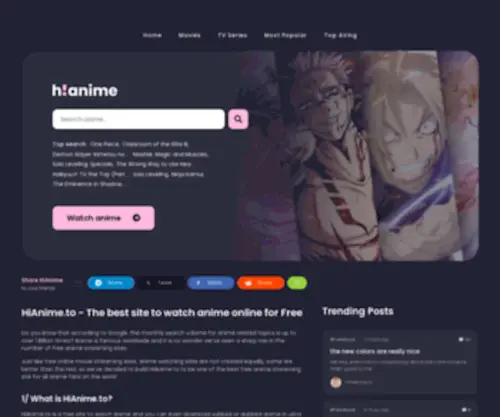 Hianime.to(Watch Anime Online) Screenshot
