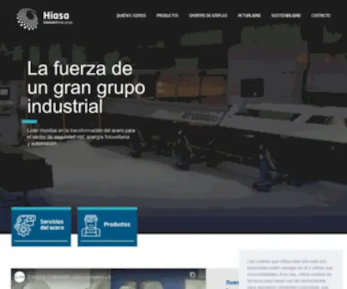 Hiasa.com(Grupo Gonvarri) Screenshot