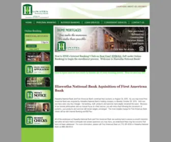 Hiawatha-NB.com(Hiawatha National Bank) Screenshot