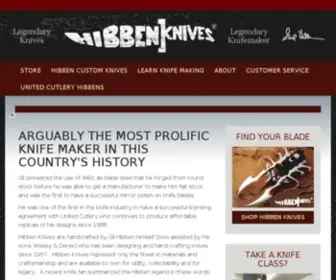 Hibbenknives.com(Hibben Knives) Screenshot