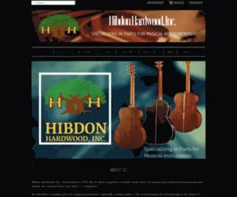 Hibdonhardwood.com(Premium Quality Guitar Tonewood) Screenshot