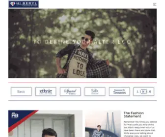 Hiberyl.com(Hiberyl mens clothing brand) Screenshot