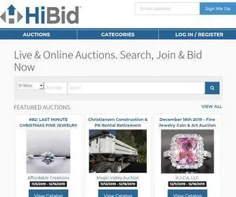 Hibid.com(Live and Online Auctions on) Screenshot