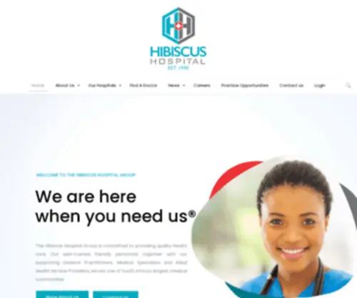 Hibiscushospitals.co.za(Hibiscus Hospital) Screenshot