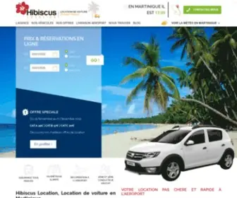Hibiscuslocation.com(Location Voiture Martinique dès 15€) Screenshot