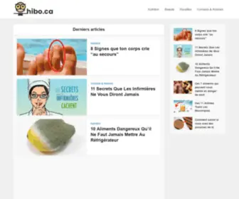 Hibo.ca(Le Guide des aliments sains) Screenshot