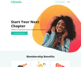 Hibooks.com(The club for audiobook lovers) Screenshot