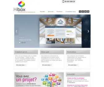 Hibox.fr(Création de site web) Screenshot