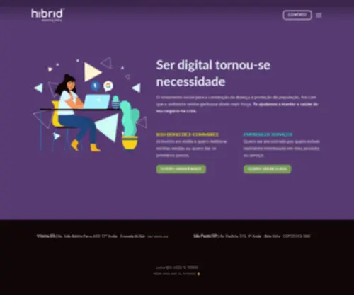 Hibrid.com.br(Especializada em Mídias de Performance) Screenshot