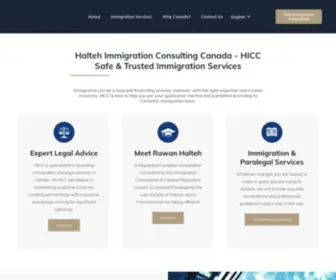 Hicc.ca(Halteh Immigration Consulting Canada) Screenshot