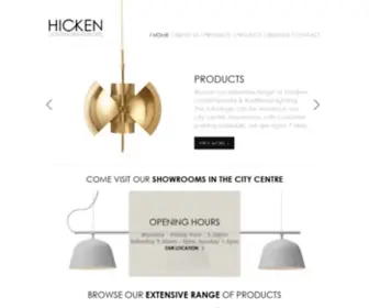 Hickenlighting.com(Lighting shop ireland) Screenshot