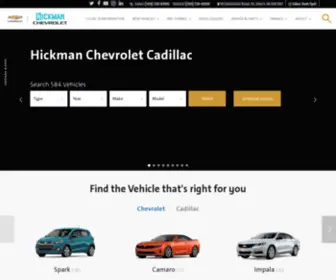 Hickmanchev.ca(Hickman Chevrolet Cadillac) Screenshot