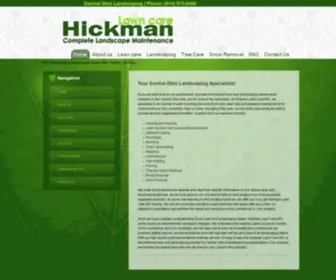 Hickmanlawncare.com(Central Ohio Mulch services) Screenshot