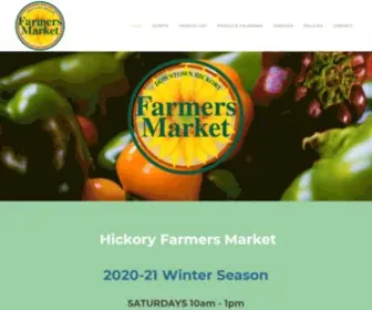 Hickoryfarmersmarket.com(Downtown Hickory Farmers Market) Screenshot