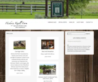 Hickoryknoll.net(Quality Horse Care and Carriages) Screenshot