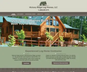 Hickoryridgeloghomes.com(Hickory Ridge Log Homes) Screenshot