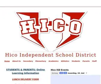 Hico-ISD.net(Hico Independent School District) Screenshot