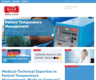 Hico.de(Pfm medical hico gmbh) Screenshot