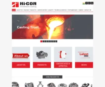 Hicontechnocast.com(Manufacturer of Investment Casting in India) Screenshot