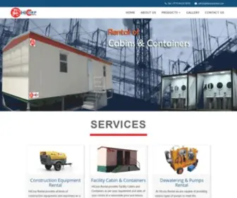 Hicorprental.com(Rental of Generators) Screenshot