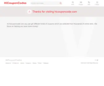 Hicouponcodes.com(Best Coupon & Promo Code & Deals at) Screenshot