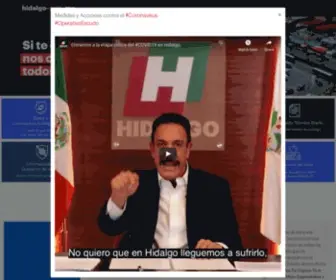 Hidalgo.gob.mx(Gobierno del Estado de Hidalgo) Screenshot