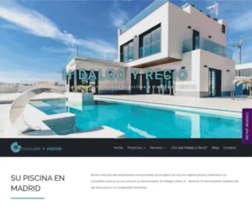 Hidalgoreciopiscinas.com(Construcción de piscinas en Madrid) Screenshot
