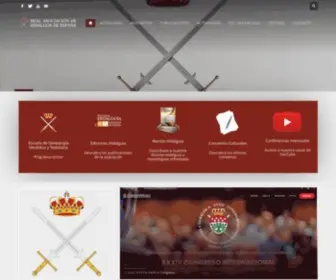 Hidalgosdeespana.es(Real Asociación de Hidalgos de España) Screenshot