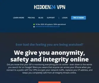 Hidden24.co.uk(Homepage) Screenshot