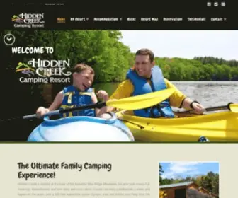 Hiddencreekcampingresort.com(Family Camping in NC) Screenshot