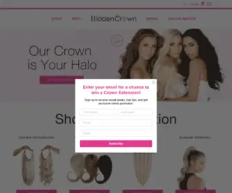 Hiddencrownhair.com(Hidden Crown Hair Extensions) Screenshot