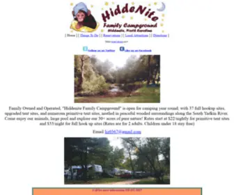 Hiddenitecampground.com(Hiddenite Family Campground) Screenshot